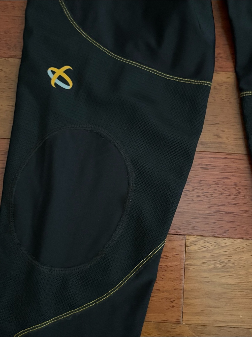 Opedix Knee Support Tights Men’s XL Black Compression Running Pants - Picture 2 of 10